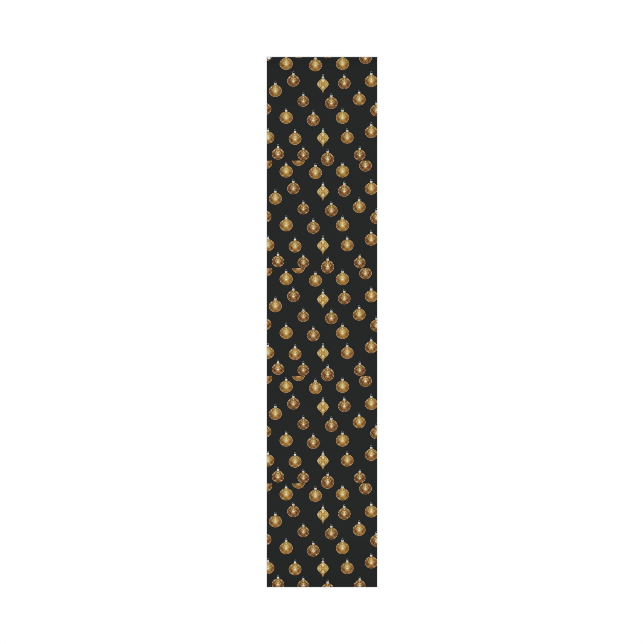 Bright Gold Ornaments Luxury Gift Wrap