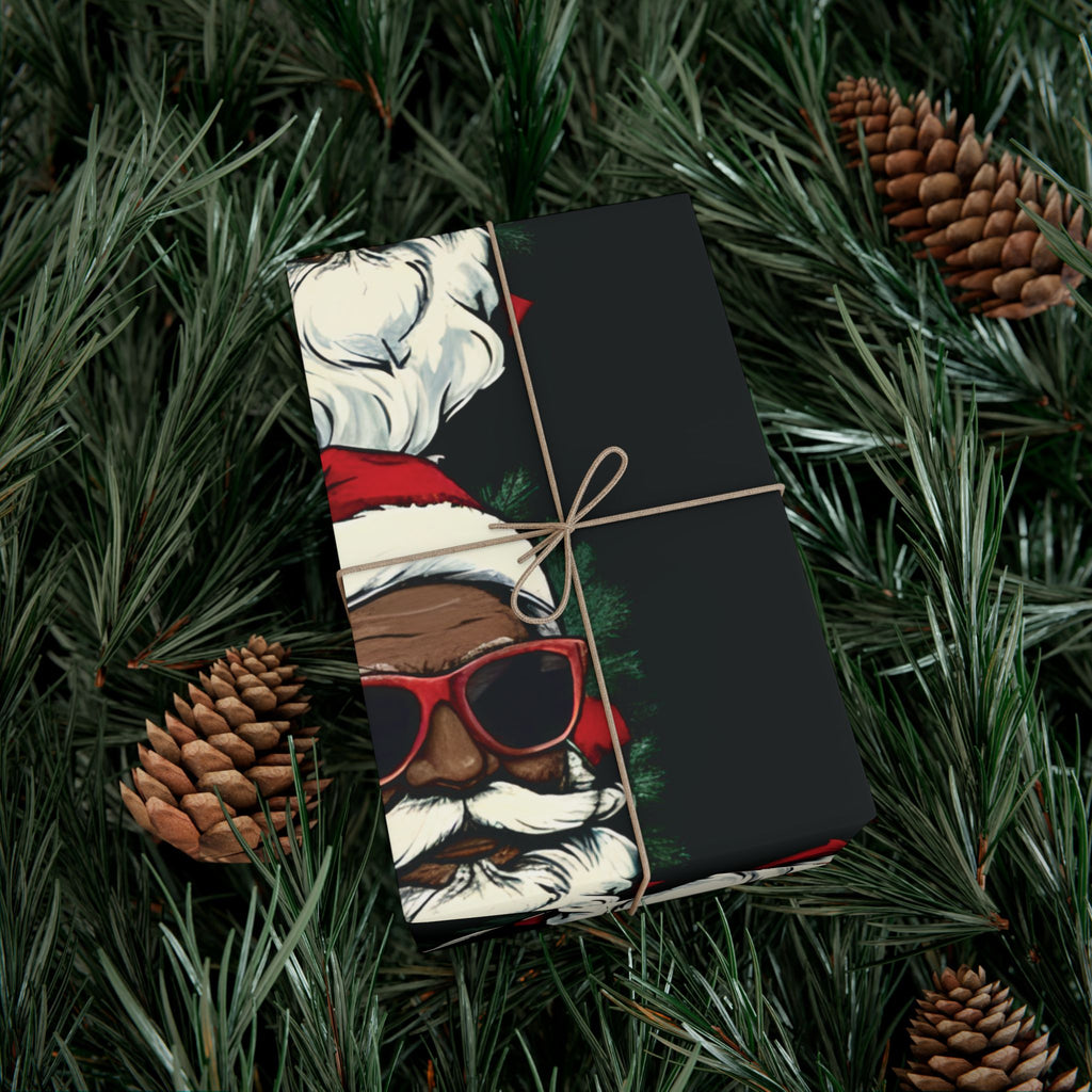 Red Hat Santa Luxury Gift Wrap