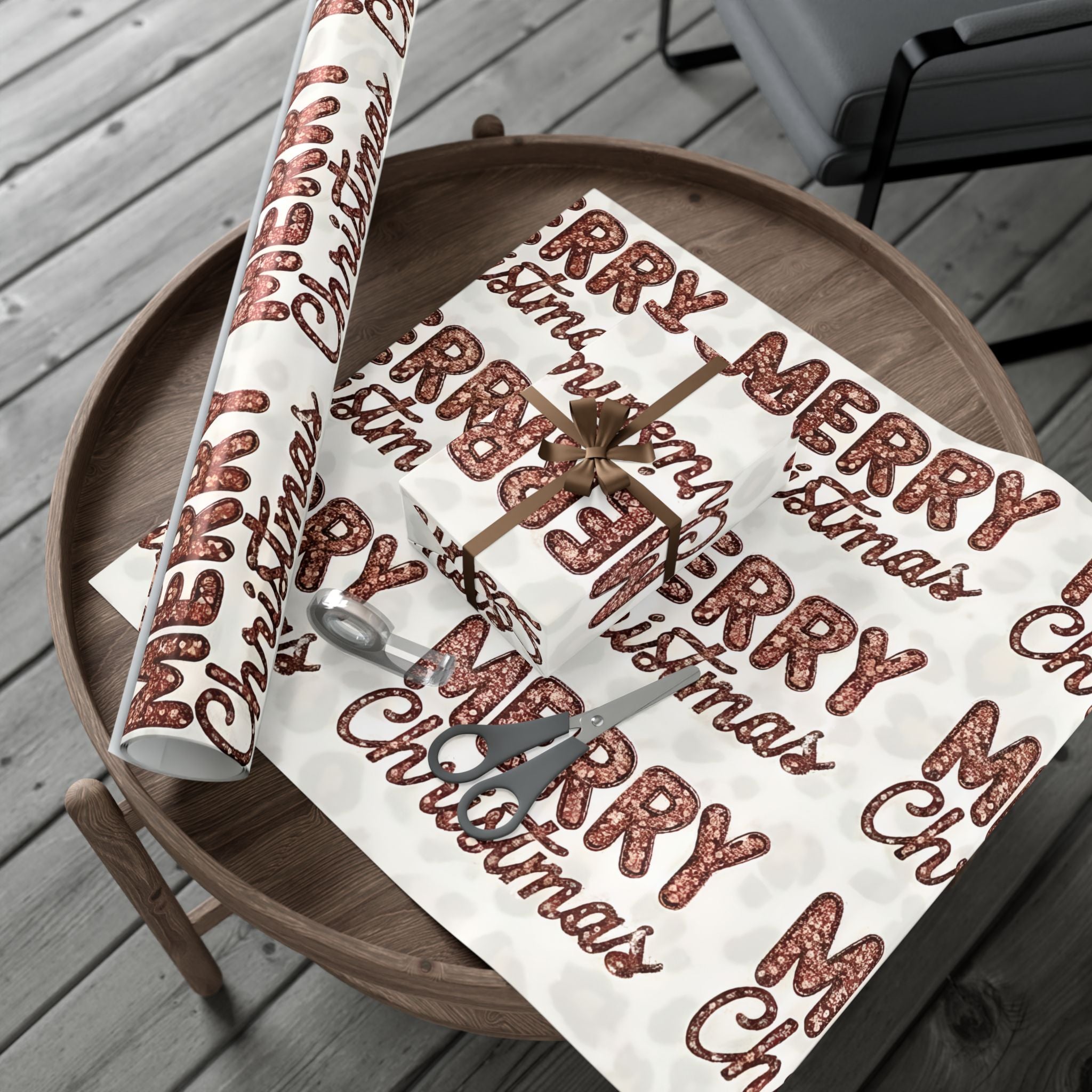 MChristmas Sequin Luxury Gift Wrap