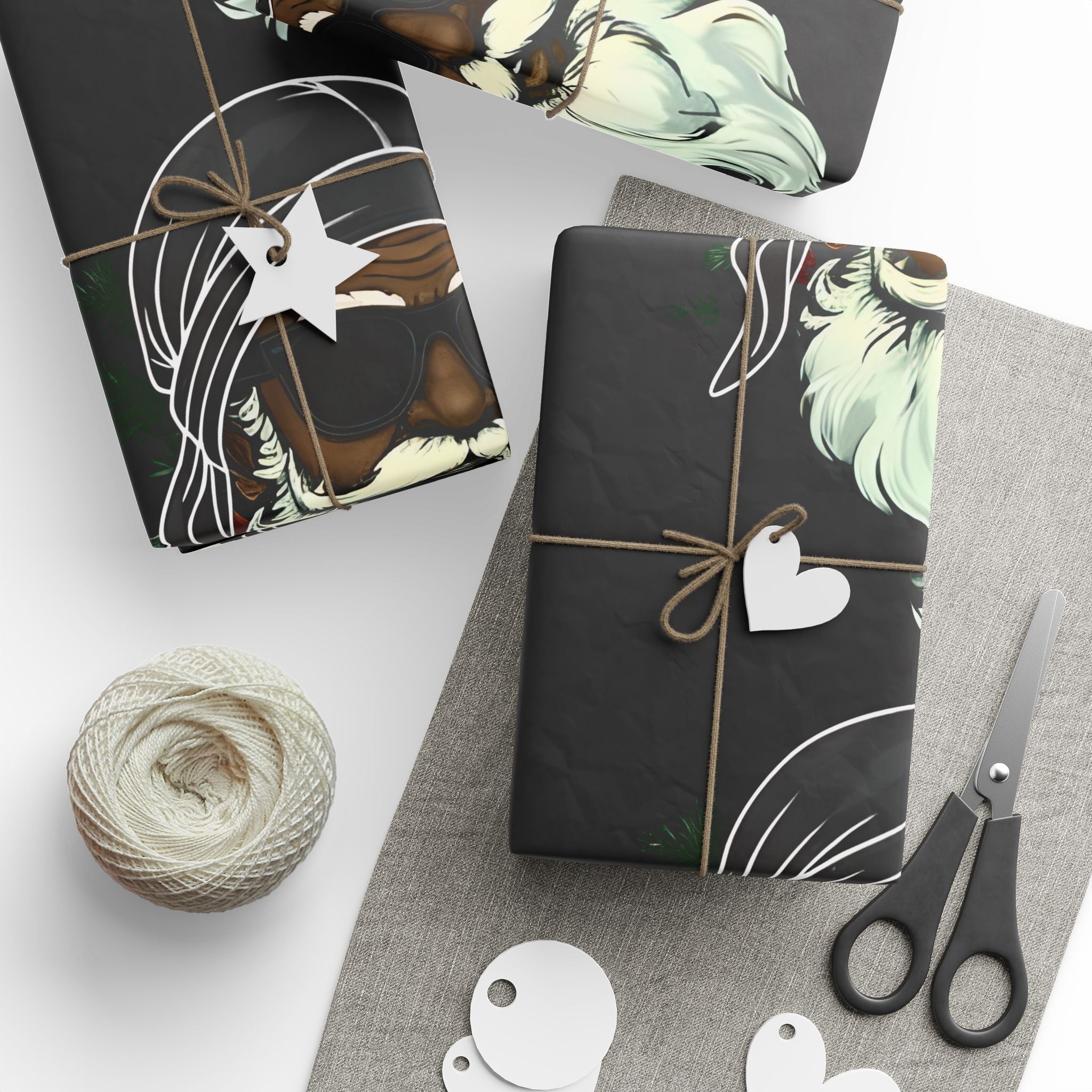 Durag Santa Wrapping Paper – Unique Christmas Gift Wrap with Urban Holiday Style
