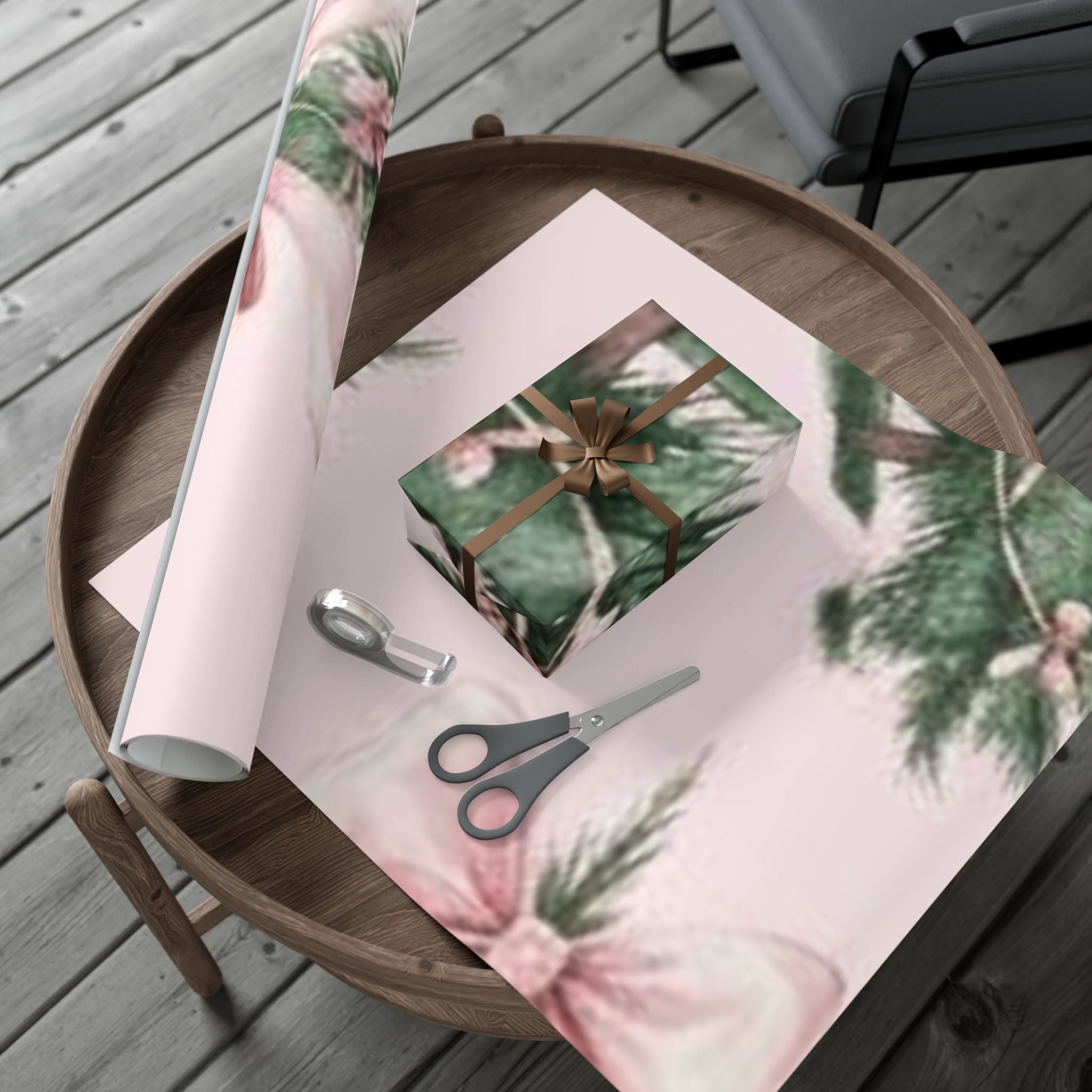 Pink Bow Tree Luxury Gift Wrap