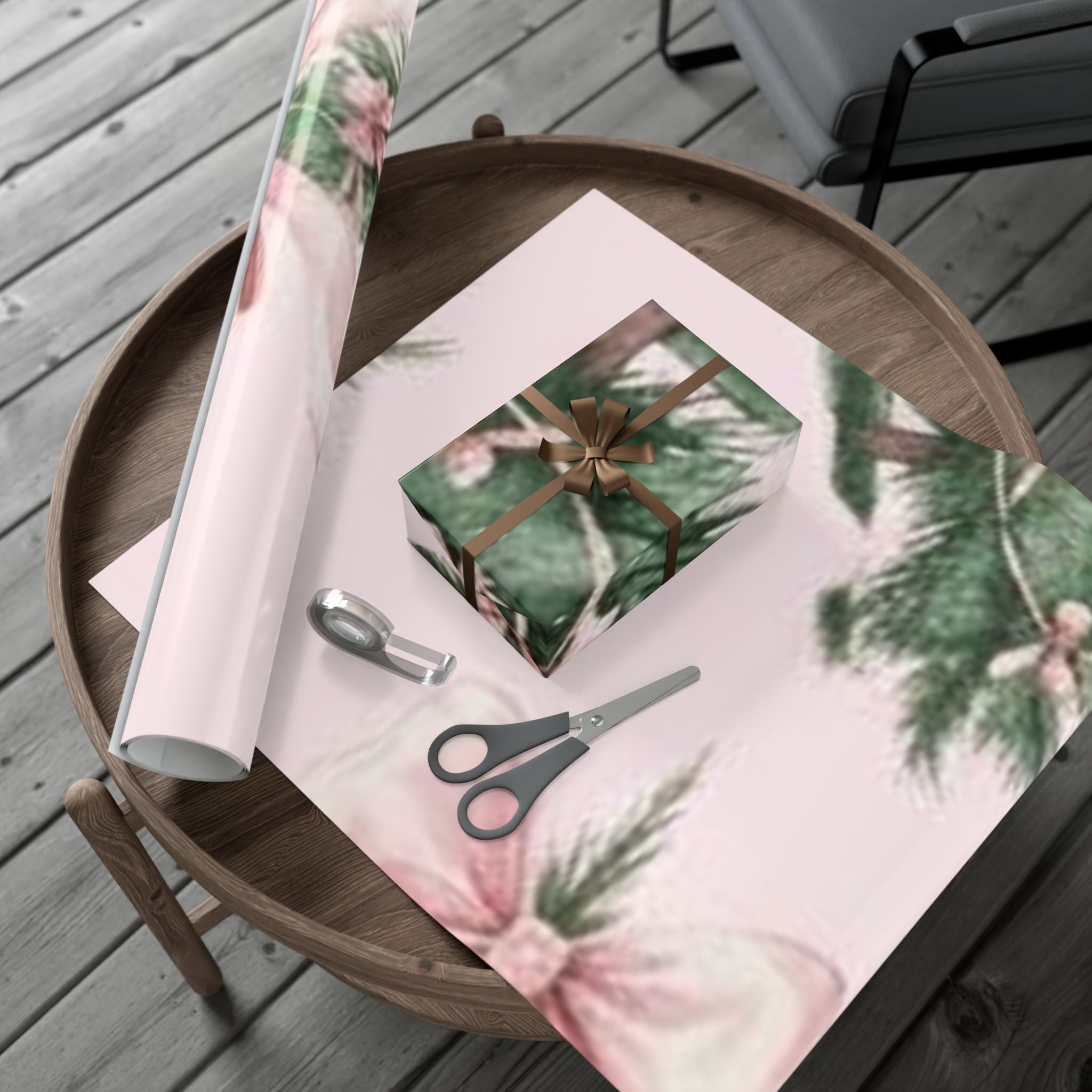 Pink Bow Tree Luxury Gift Wrap