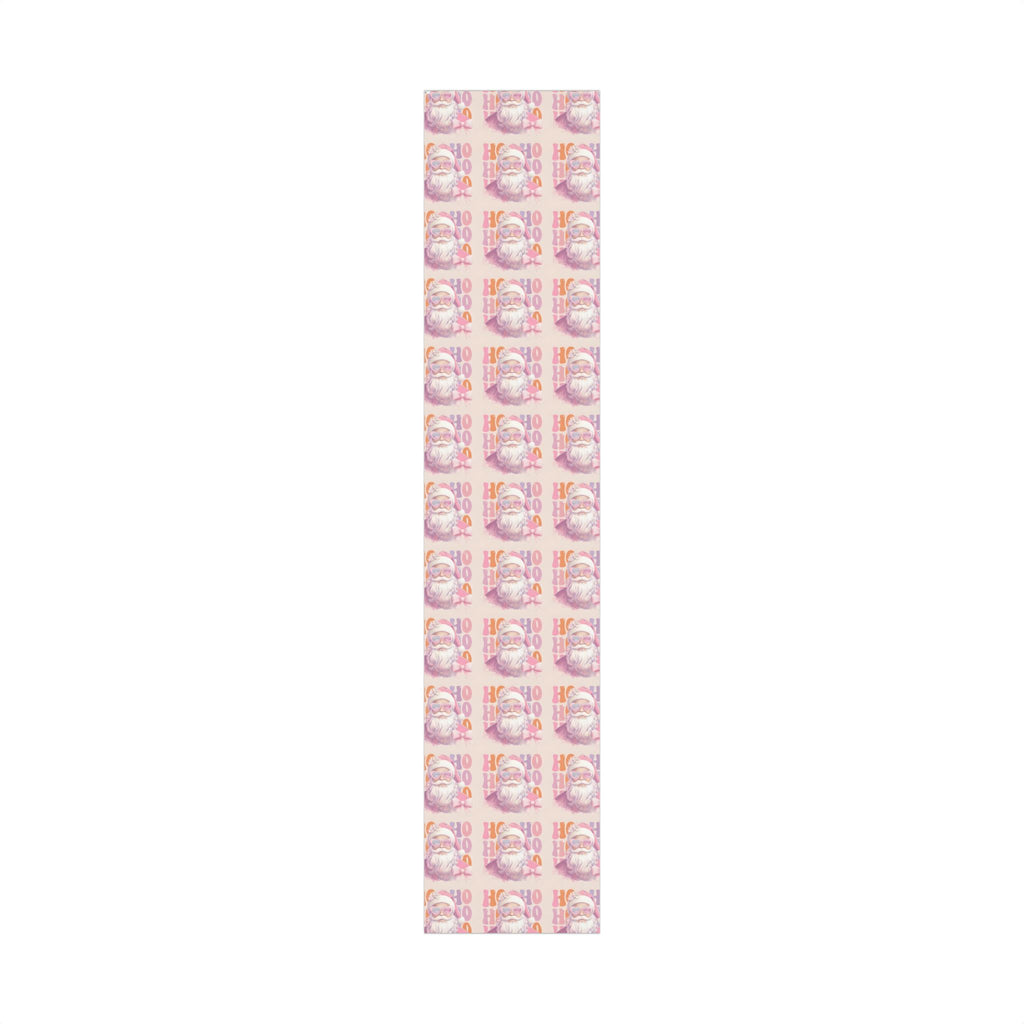 Pink Pastel Santa Luxury Gift Wrap