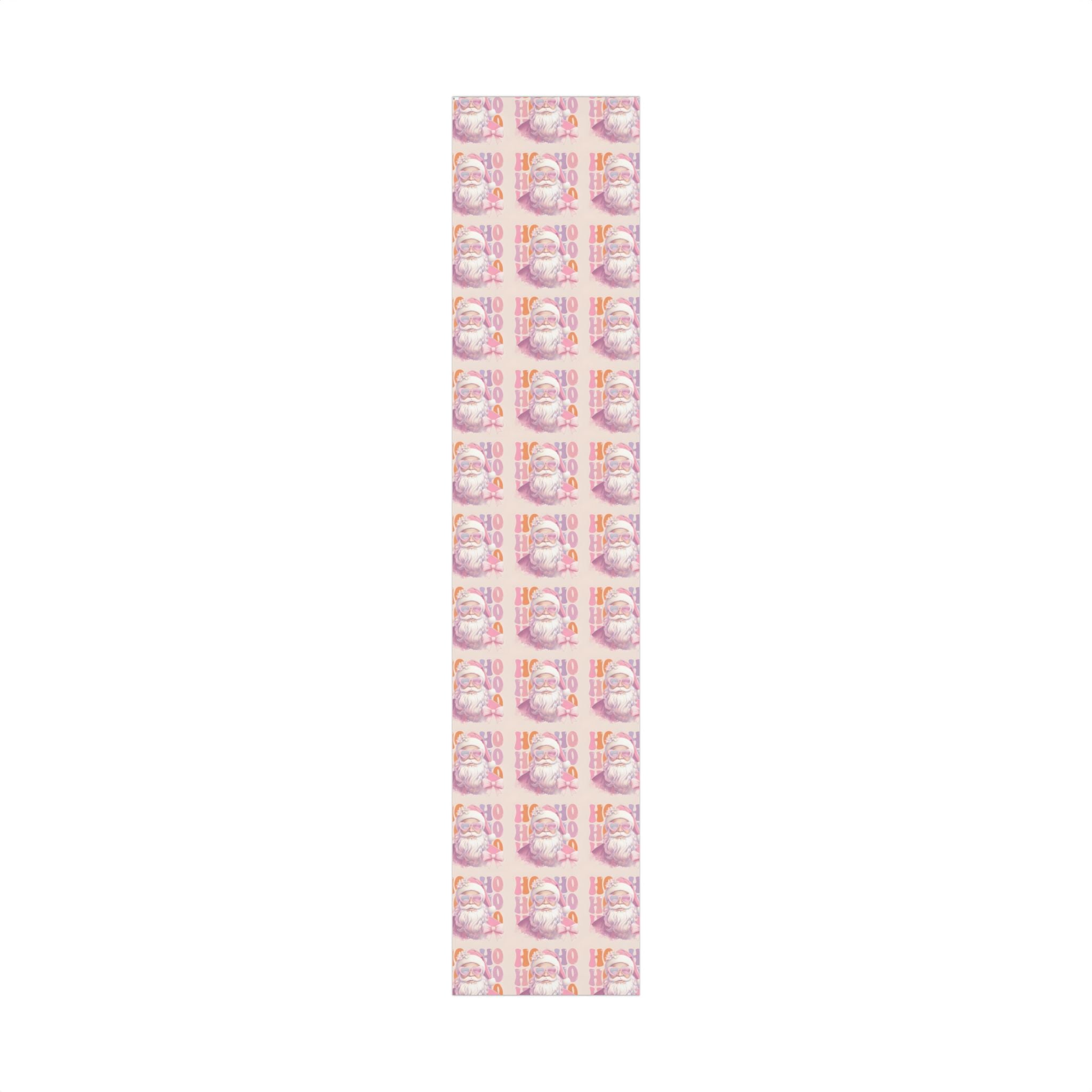 Pink Pastel Santa Luxury Gift Wrap