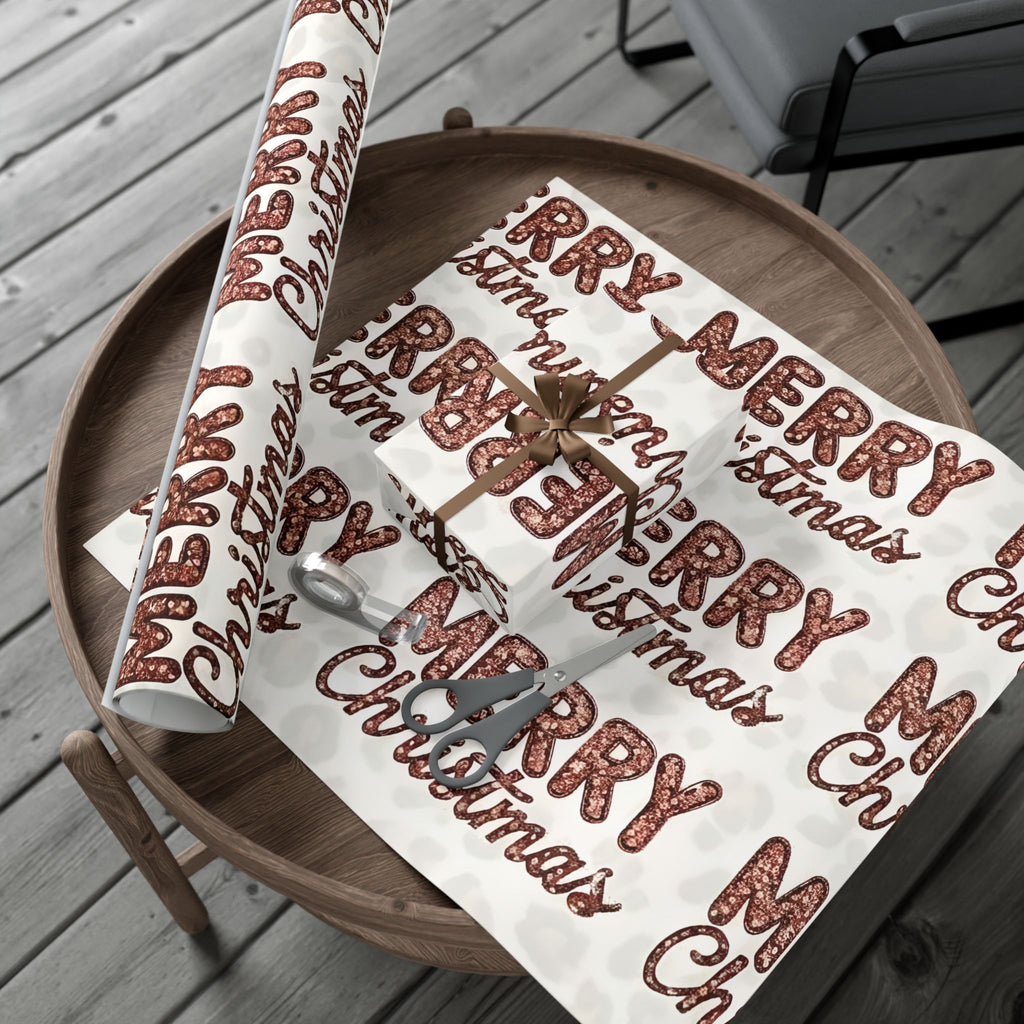 MChristmas Sequin Luxury Gift Wrap